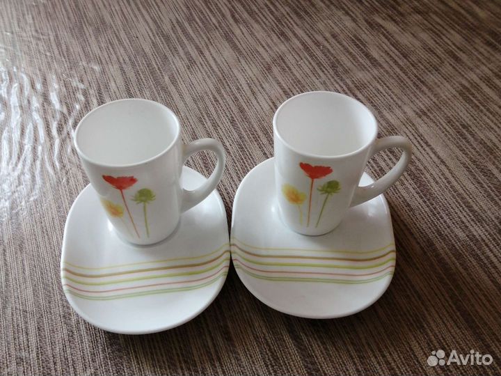 Стильные чайные пары 2 шт