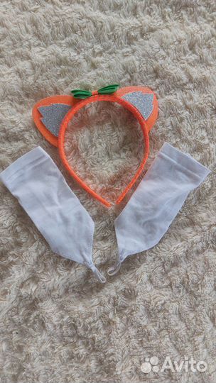 Новогоднее платье Лисичка для девочки 98-104