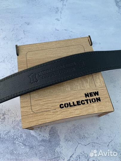Ремень мужской кожаный