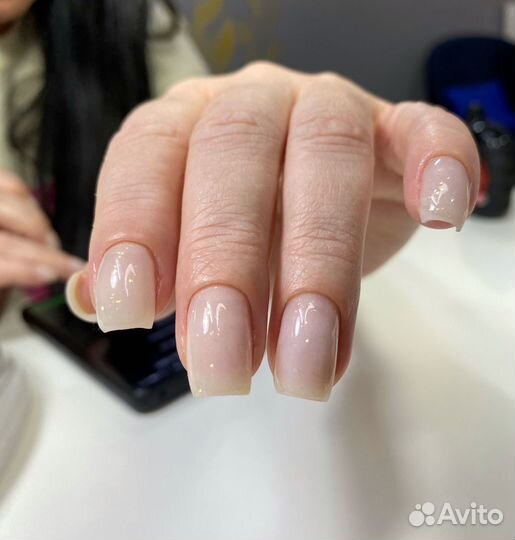 Маникюр наращивание ногтей