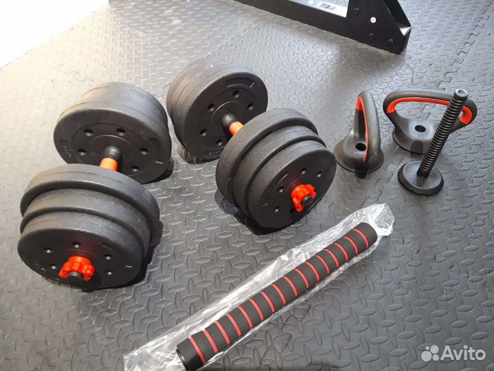 Гантели штанга гиря упоры для отжимания