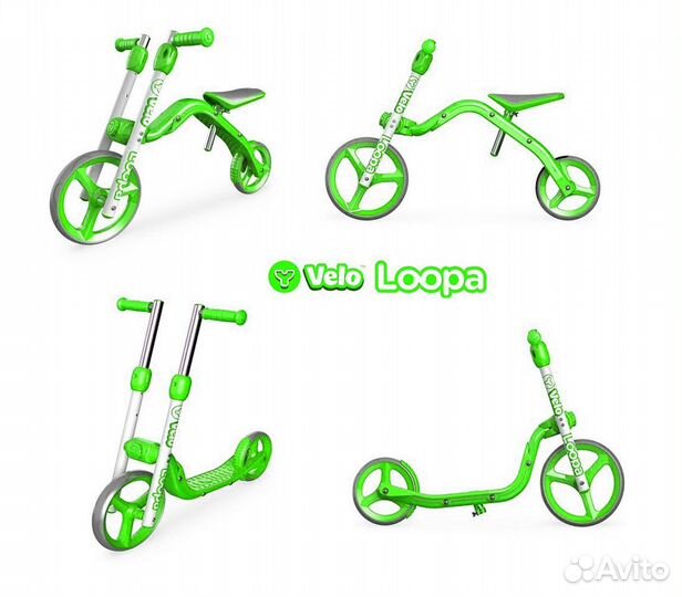 Беговел-самокат Y-Bike Loopa трансформер