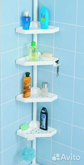 Угловая полка для ванной