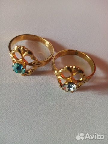 Винтажные кольца и кулон, клеймо СССР