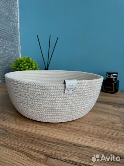 Корзина для хранения, салфетка из джута