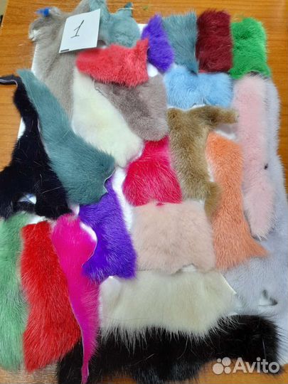 Норковый мех в наборах(для поделок)