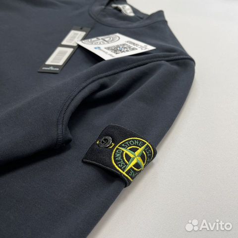 Свитшот Stone island летний темно-синий (L)