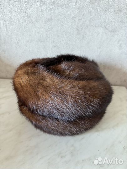 Шапка норковая женская СССР 56р для фотосессии