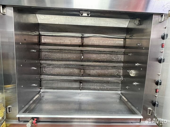 Гриль для кур sikom мк-10.42э двухряд 7-шампурный