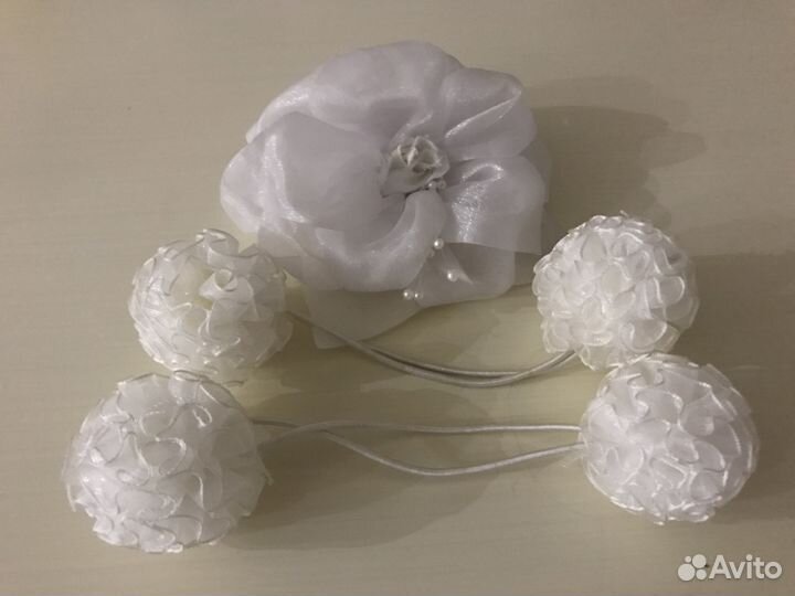 Банты, заколки 5 штук