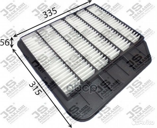 Фильтр воздушный A0490 JS Asakashi