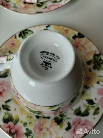 Чайная пара фарфор Чехия Богемия