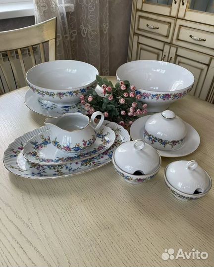 Столовый сервиз гдр jlmenau