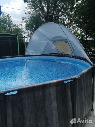 Навес козырёк для бассейна