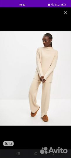 Костюм женский теплый трикотажный