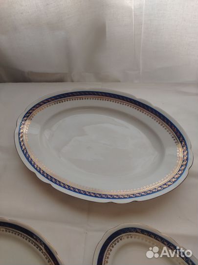 Набор посуды кобальт позолота Польша времен СССР