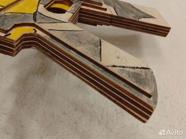 Деревянный автомат игрушечный