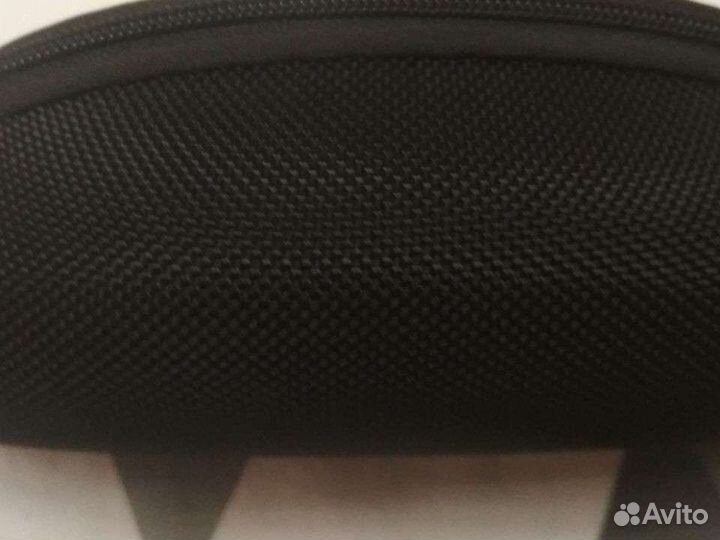 Чехол для очков на молнии черный синтетика