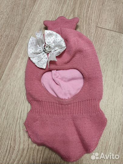 Шапка шлем на годик 42 44