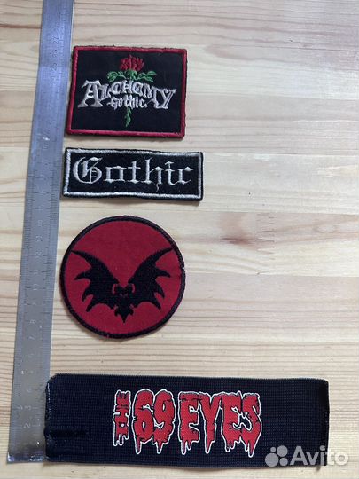 Нашивки, значки под готичную, мрачную атрибутику