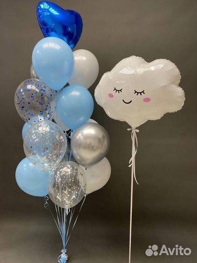 Воздушные шары на Выписку, Гелиевые шары и шарики