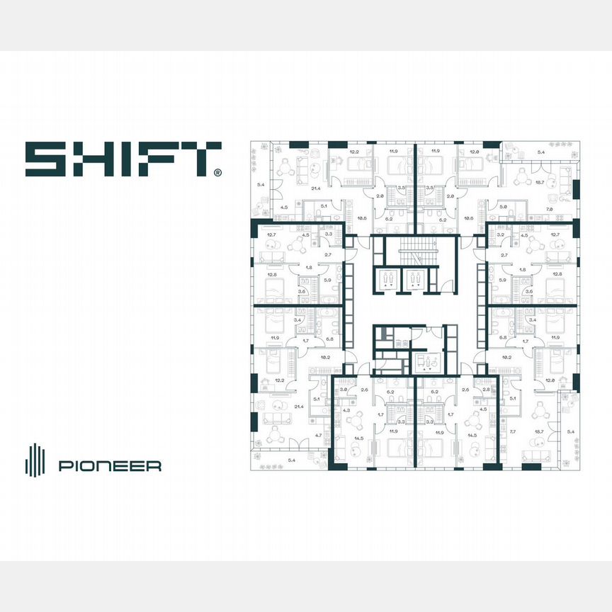 3-к. квартира, 82,7 м², 5/18 эт.