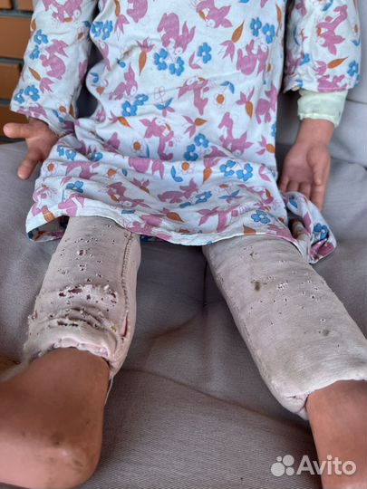 Кукла клоун ГДР, игрушка клоун