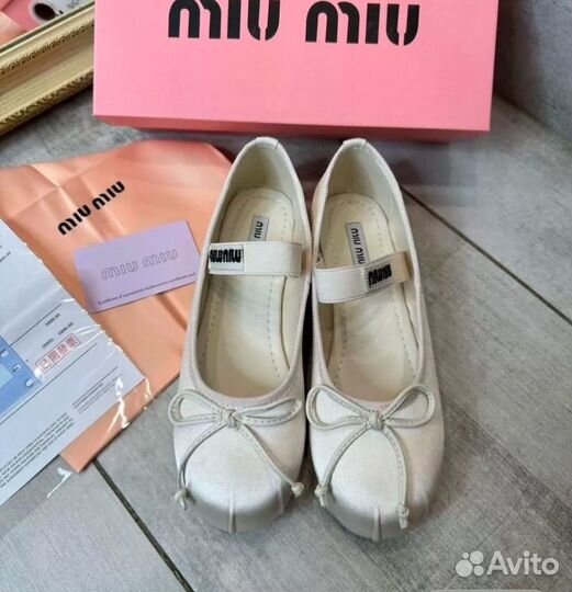 Балетки miu miu