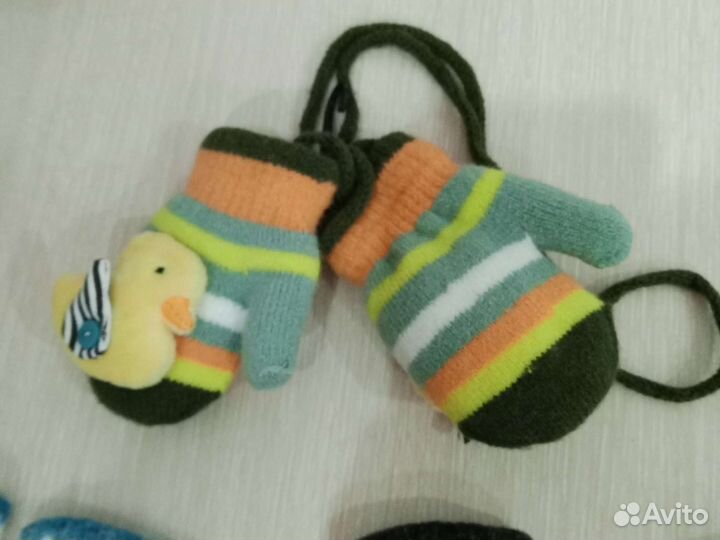 Варежки детские возраст от 0 до 2 лет