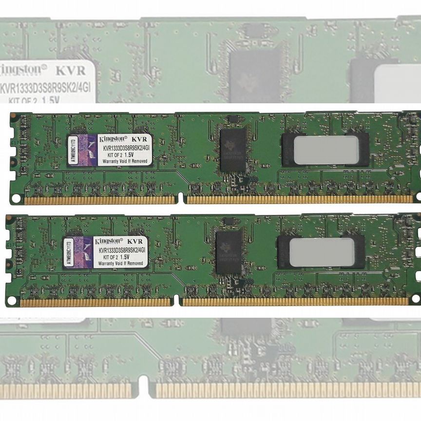 [KVR1333D3S8R9SK2/4GI] Оперативная Память Kingston Kvr1333d3s8r9sk2/4gi