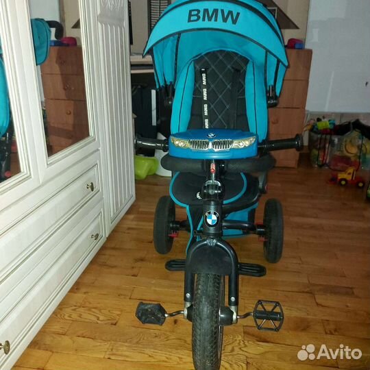 Трехколесный велосипед коляска BMW