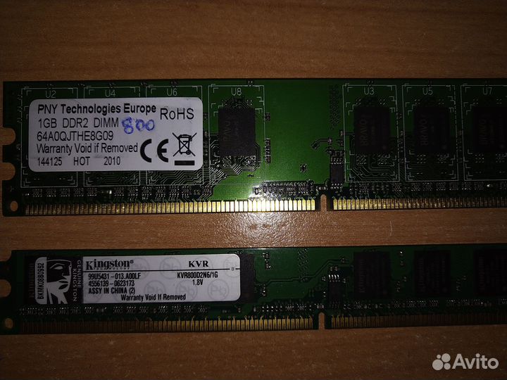 Модули оперативной памяти DDR2 4Gb, 1Gb
