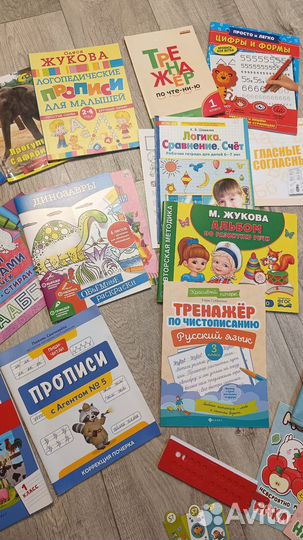 Прописи, касса букв, учебники Жуковой