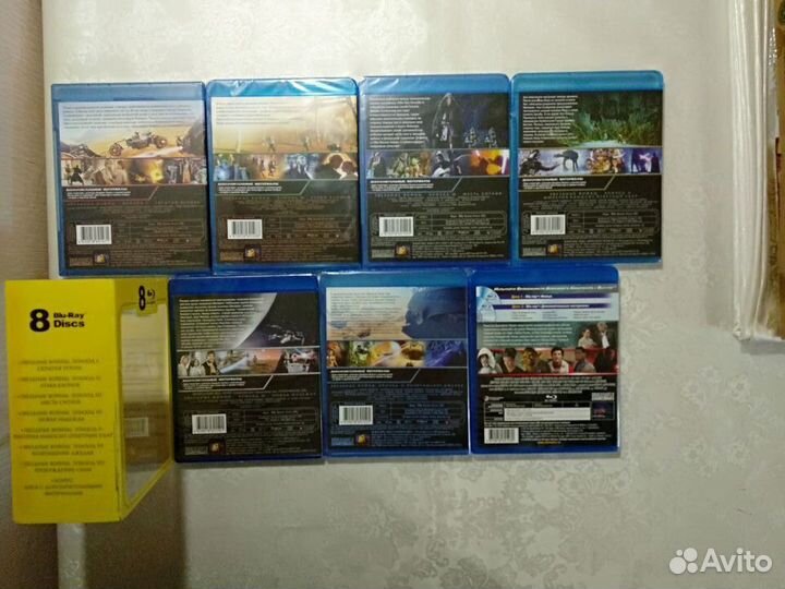 8 BLU-RAY звездные войны Star Wars: Episode 1-7