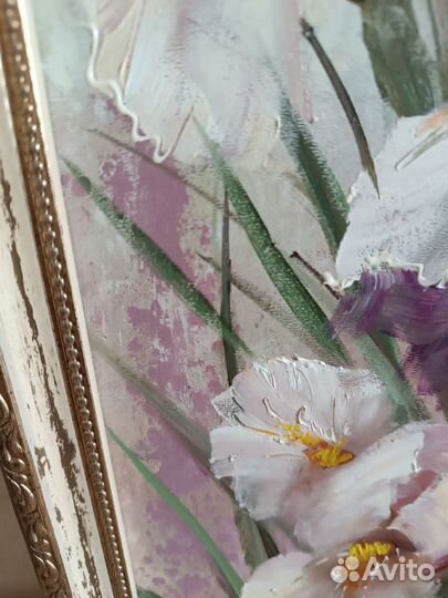Картина маслом цветы