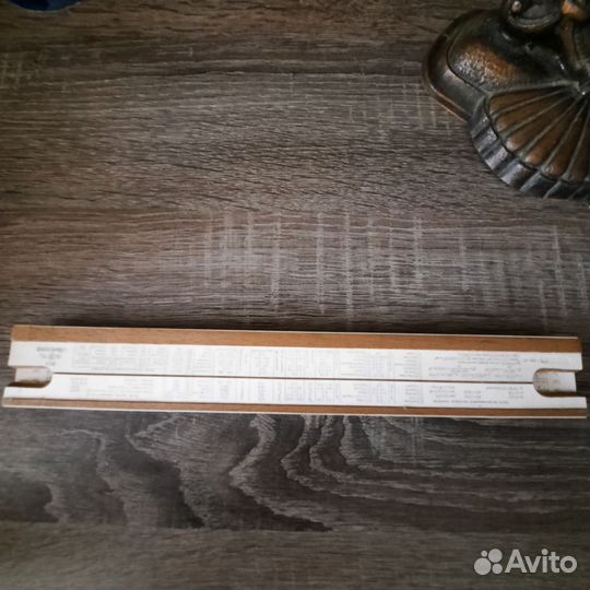 Логарифмическая линейка СССР бронь