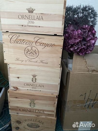 Деревянный ящик Ornelaia