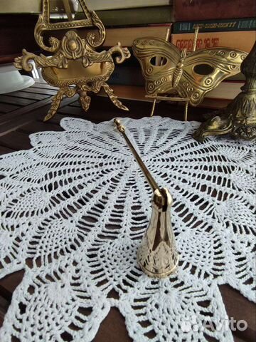 Гаситель тушилка для свечей латунь винтаж