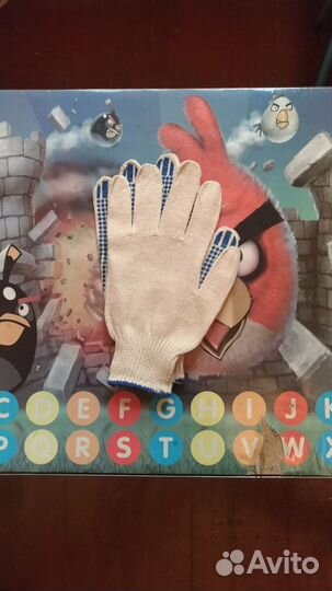 Перчатки хб с нанесением пвх точек