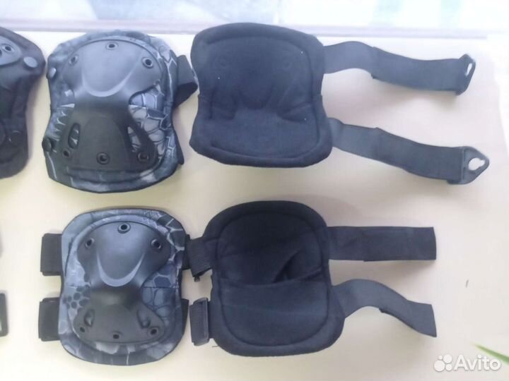 Наколенники+налокотники перчатки очки костюмы