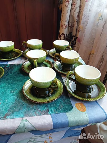 Кофейный керамический сервиз зик