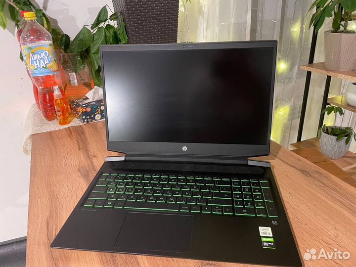 Игровой ноутбук HP core i5/512ssd/1tb hdd/1650ti