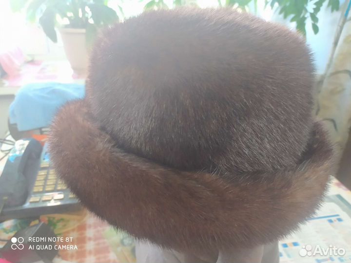 Шапка норковая женская