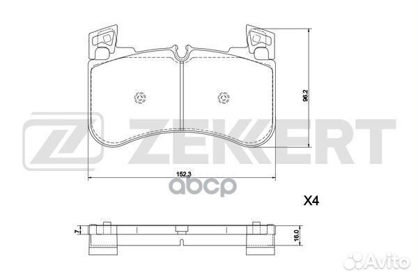 Колодки торм. диск. передн. Land Rover Defender