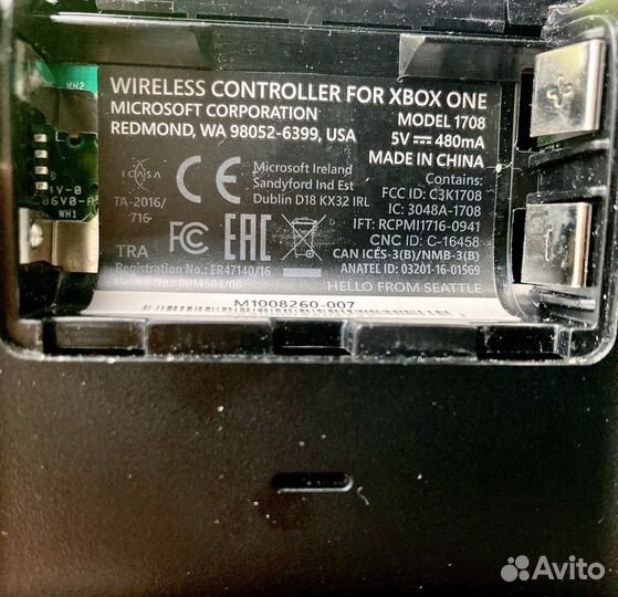 Xbox One геймпад 1708