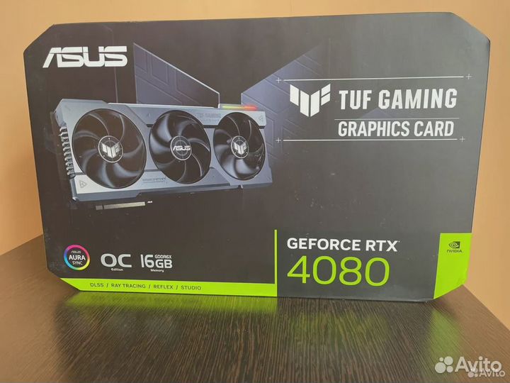 Видеоката RTX 4080 16Gb asus TUF gaming OC гаранти