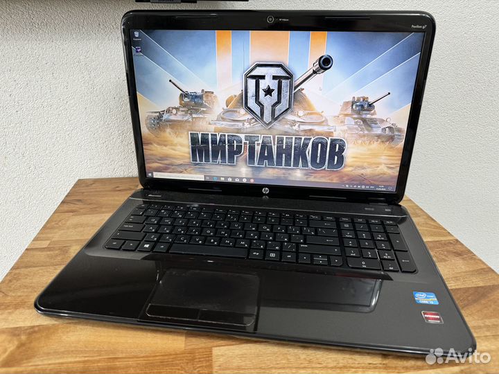 Огромный 17.3 игровой HP идеал Core i3 8Gb SSD+HDD