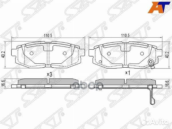 Колодки тормозные зад subaru BRZ 12/impreza GR