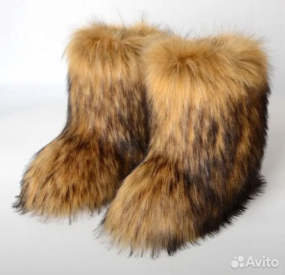 Fuzzy boot Луноходы, Угги меховые зимние