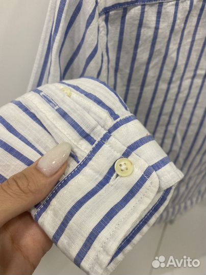 Льняная рубашка zara